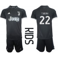 Maglie da calcio Juventus Timothy Weah #22 Terza Maglia Bambino 2023-24 Manica Corta (+ Pantaloni corti)